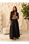 Sequin Elegance 2 Piece Sheer Sleeves Outfit