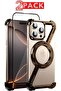 Minimalist Metal Frameless Case with 360° Kickstand for iP 16 Pro Max (Desert+1 Glass) - 2