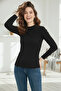 Women's 3-Piece Camisole Basic Body Set - Long Sleeve Ribbed Mock Neck Fit-Body - 3