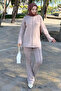 Double Suit with Stitching Detail Z5689 Beige - 5