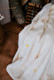 Plush 100X110 Ecru Embroidered Baby Blanket - 3