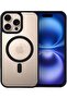 iPhone 16 Pro Case - Transparent Acrylic with Color Frame, Thick Hybrid TPU (Black)