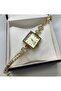 Women's Elegant Wristwatch- Square Dial, Rhinestone Bracelet, Stylish Model, Boxed - 3