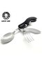 4 in 1 Cutlery Set - Black - 3