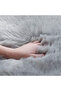 Modern Fluffy Long Pile Area Rug Non-Slip, Super Soft Decor Contemporary Carpet 60*200 Cm - 4