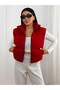 Women's Thick Padded Crop Puffer Vest - 5
