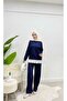 Modal Fabric Pleated Women's Tunic Tracksuit Set - 5