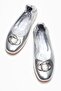 Perite Women's Genuine Leather Ballet Flats Lamé Color-Match Leather Lining with Elastic Back - 7