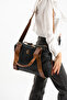 Soft Leather Look Women's Multi-Compartment Adjustable Cross Strap Hand and Shoulder Bag (47 X 30 X 11) - 6
