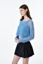 Double Knitwear Set Trk00150 Blue - 4