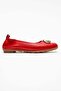 Perite Women's Genuine Leather Ballet Flats Red Color-Match Leather Lining with Elastic Back - 5