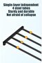 Metal Hat and Coat Rack with 8 Hooks, 5-Tier Free-Standing Shoe Rack - 3