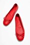 Poetry Women's Genuine Leather Ballet Flats Red Color-Match Leather Lining - 5