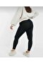 Plus Size Black High Waist Stretchy Cotton Stretch Fabric Leggings - 2