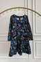 Oval Collar Bell Dress with Pocket Detail Sides in Flannel - 2