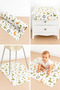 High Chair Underlay and Activity Cover 3 Rolls 30 Pieces 100X120 cm - Cute Dinosaurs - 2