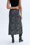 Women's Black Printed Long Skirt - 2