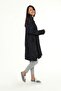 Women's Plus Size Navy Blue Italian Leopard Print Asymmetrical Cut Tunic - 5