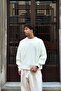 Ripped Model Knitwear Sweater Ecru