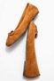 Poetry Women's Genuine Leather Ballet Flats Tan Suede Color-Match Leather Lining - 8