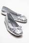 Perry Women's Genuine Leather Ballet Flats Lamé Hand Knitted
