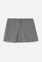 Women's Dark Gray Mini Shorts Skirt - 4