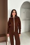 Zipper Detailed Turn-Down Collar Knitwear Bottom-Top Set Aw25Au0036 - 2