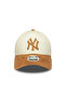 New York Yankees Women's Mlb Faux Suede Light Beige 9Forty Adjustable Hat - 2