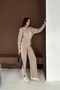 Zipper Detailed Turn-Down Collar Knitwear Bottom-Top Set Aw25Au0036 - 5