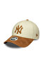 New York Yankees Women's Mlb Faux Suede Light Beige 9Forty Adjustable Hat - 3