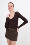 V-Neck Basic Blouse B0425