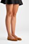 Poetry Women's Genuine Leather Ballet Flats Tan Suede Color-Match Leather Lining - 2