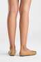 Perry Women's Genuine Leather Ballet Flats Caramel Hand Knitted - 4
