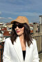 Women's Teddy Textured Winter Women's Visor Hat – Soft Lamb Fur Look Model - 6