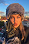 Women's Grey Plush Fur Winter Hat and Gloves Set – Warm Keeping Soft Textured - 5