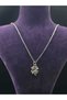 Four-Leaf Clover Model Symbol of Luck and Prosperity Steel Pendant and Steel Chain Clover Necklace - 4