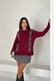 Crew Neck Diamond Pattern Knit Sweater Aw25Kz0079 - 5