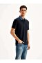Denim Collar Polo Tişört - 3