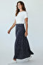 Women's Eight-Piece Fish Skirt with Elastic Waist and Patterned - 4