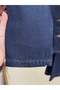 Adelia Double Pocket Wide Leg Trousers Denim Suit-Ls5841 Denim Color - 5