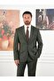 Men's Regular Italian Style Woolen Mono Collar Suit Jacket Pants - Xprzcom8412 - 2