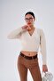 Women's Knitted Pattern Double-Breasted Collar Knitwear Knitted Sweater 255152 - - 4