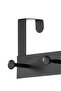 Practical 6-Piece Metal Door Hanger - Black with 30 kg Carrying Capacity, 46.5 cm - 4