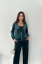 Women's Zippered Velvet Tracksuit Set - 3