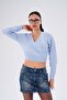 Women's Knitted Pattern Double-Breasted Collar Knitwear Knitted Sweater 255152 - - 2
