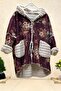 Nergis fur Oversized nubuck coat