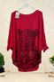 Tiger Print Bat Mercerized Blouse