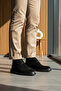 Men's Ultra Light Black Suede Boots, Men's Suede Boots, Daily Black Suede Boots, Black Boots - 4