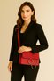 Nubuck Suede Vegan Leather Clutch Bag