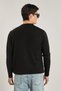 Men's V-Neck Buttoned Knitwear Cardigan - Black - 5
